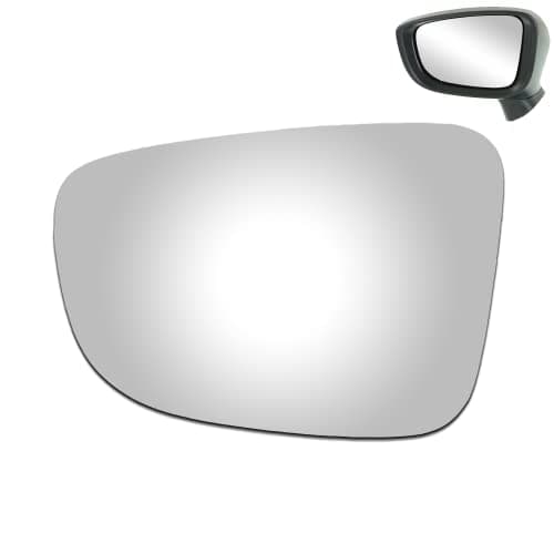 WLLW Mirror Glass for 2014-2018 Mazda 3 2016 Scion iA 2017-2018 Toyota Yaris ia Driver Side only Left Flat Replacement Glass with Adhesive