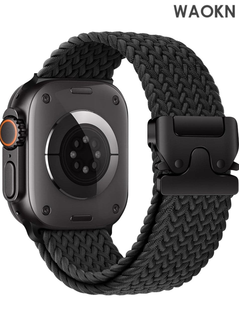 Braided for Apple Watch Ultra/2 Bands 38mm 40mm 41mm Men/Women,Parachute Buckle Stretchy Elastic Nylon Sport Strap Wristband for iWatch Bands Series 10 9 8 7 6 5 4 3 SE/2