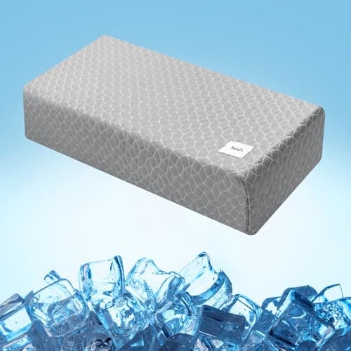 HARBOREST Cooling Cube Pillow Side Sleeper Pillow for Neck and Shoulder Pain Memory Foam Pillow Cube Pro with Adjustable Firmness24x12x5 Grey