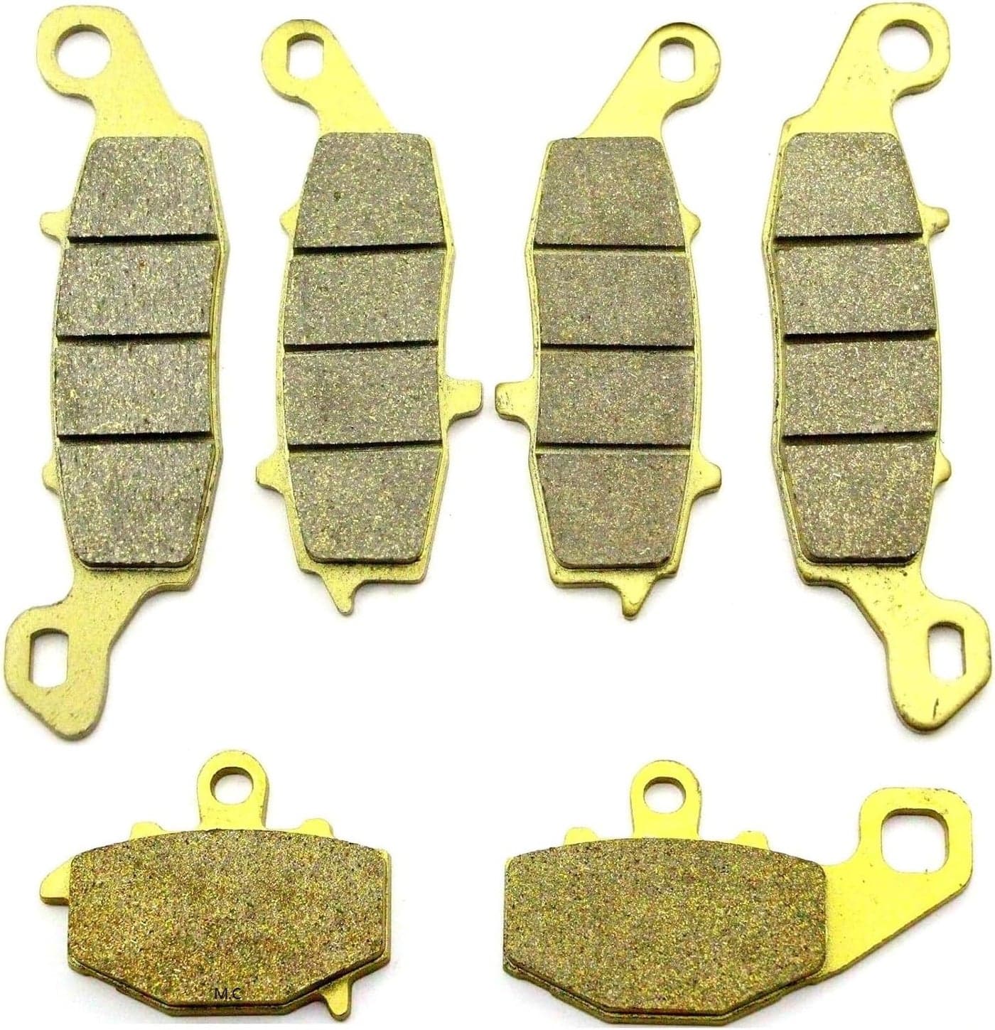 Master Chen Front and Rear Brake Pads for Kawasaki ER-6N, Ninja 650 R, Z750, and GPz 1100