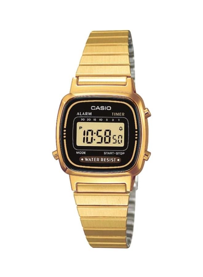 Women Vintage Digital Watch LA670WGA-1D - 30 mm - Gold