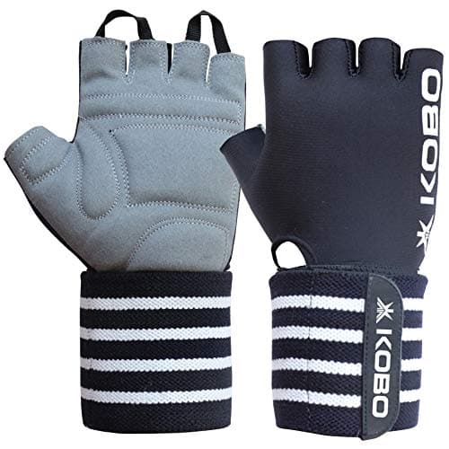 Kobo WTG-50 Weight Lifting Gym Gloves Hand Protector for Fitness Training (Multi Colour) with Wrist Support