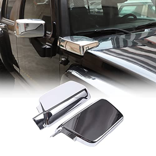 Hood Side Air Intake Vent Cover Compatible with Hummer H3 Accessories 2005-2009, Engine Hood Cover Trim, Front Bonnet Body Armor Outer Cowl Cover Side Corner Guards Moulding Bezel, ABS (Chrome)