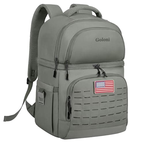 Goloni Insulated Cooler Backpack, Large Leakproof & Lightweight Soft Cooler, Perfect for Outdoor Adventures, Olive
