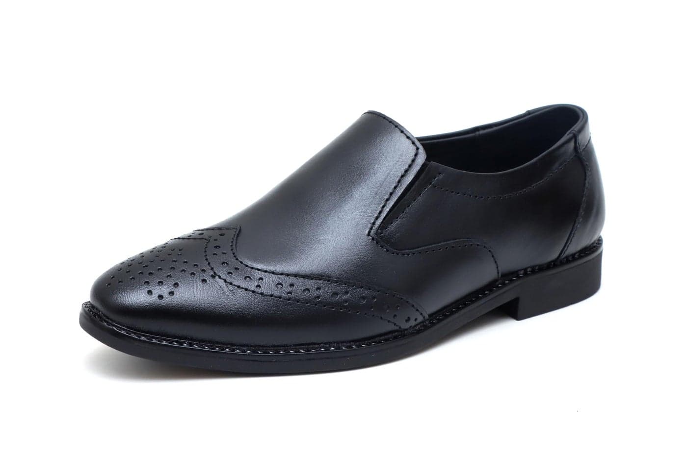 ARAMISH Black Genuine Leather Formal Mocassin Shoes for Boys - 4 UK