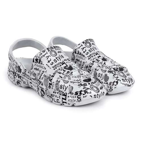 Pampy Angel Clog All Style Men's Clogs Sandal Slippers Flip Flops Houselhold Comfortable Grey,7 (UK/India)