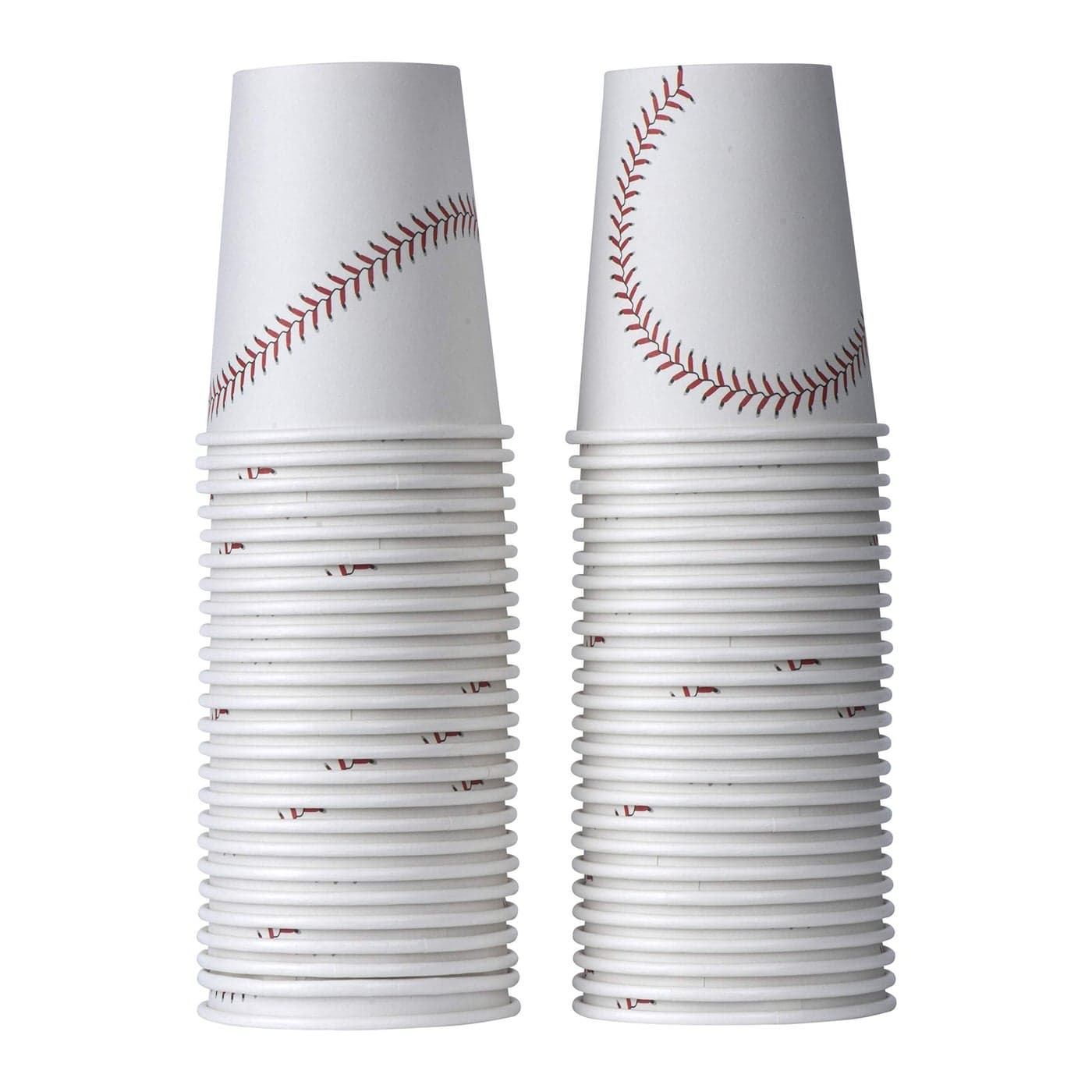 Hammont Baseball Cups 9 oz Baseball Themed Party Cups Birthday BBQ Backyard Baby Shower Sports Decorations Disposable Paper Cups 50 Pack