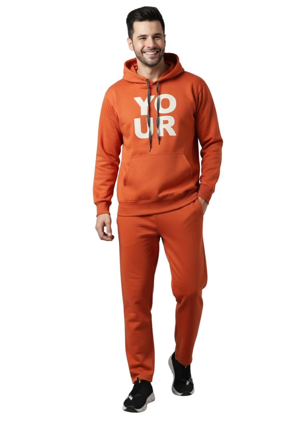 Mack Jonney Graphic Print Track Suit for men | Co-ord Set | Warm Fleece Tracksuit Set | Full Sleeve Hoodie-M4888