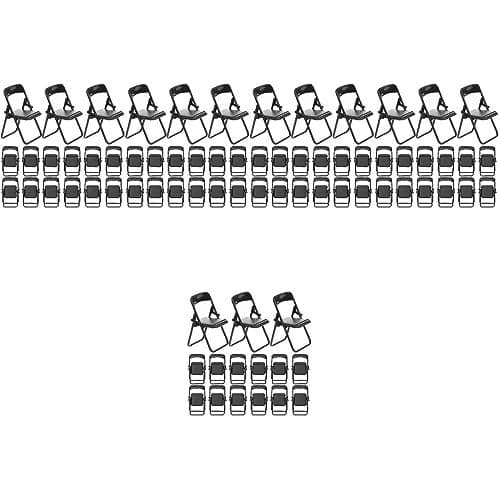 NUOBESTY Miniature Folding Chairs Set 60Pcs Dollhouse Furniture Model Small Folding Chair Toys for DIY Mini House Decor and Craft Room Organization