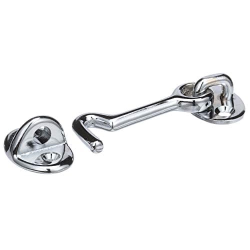 Seachoice Chrome-Plated Cast Brass 2 in. Marine Cabin Door Hook w/ #6 Fastener