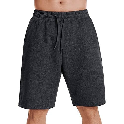 KART BLACK Plus Sizes Men's Cotton Knee Length Shorts(M,L,XL,XXL,3XL,4XL,5XL Shorts) | Casual and Night Wear Mens Shorts (2XL, AndraMelange)