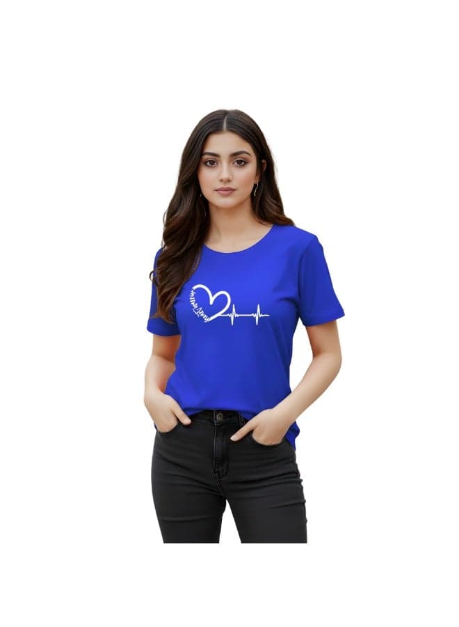 Women's World Health Day T-Shirt-100% Cotton Fabric|Short Sleeve Tshirt|Round Neck Tshirt ForWomen's|Ideal For World Health Day Celebrations — L