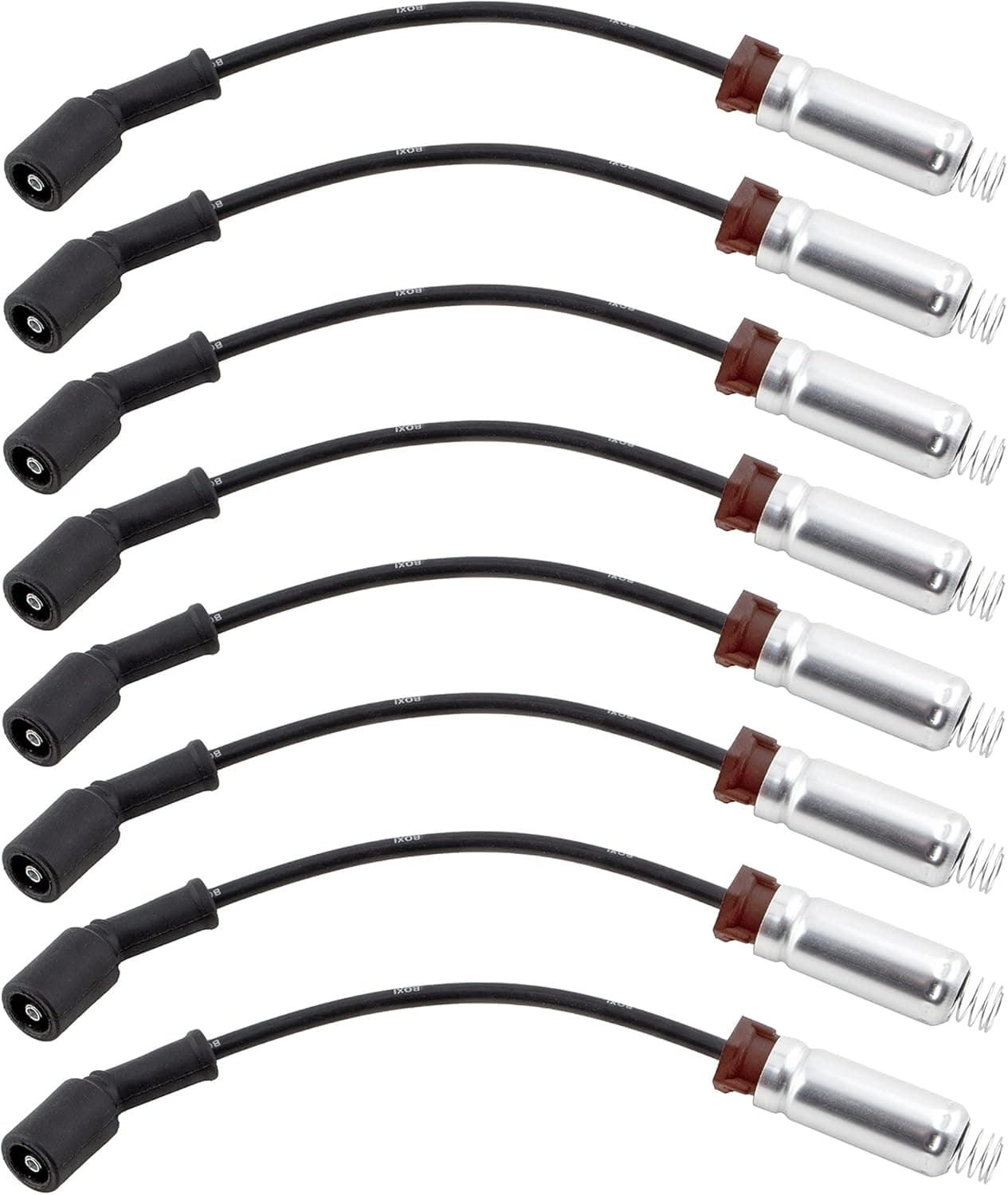 BOXI Set of 8 Ignition Spark Plug Cable Wire Set for Cadillac, Chevrolet, GMC, Hummer (2000-2006)
