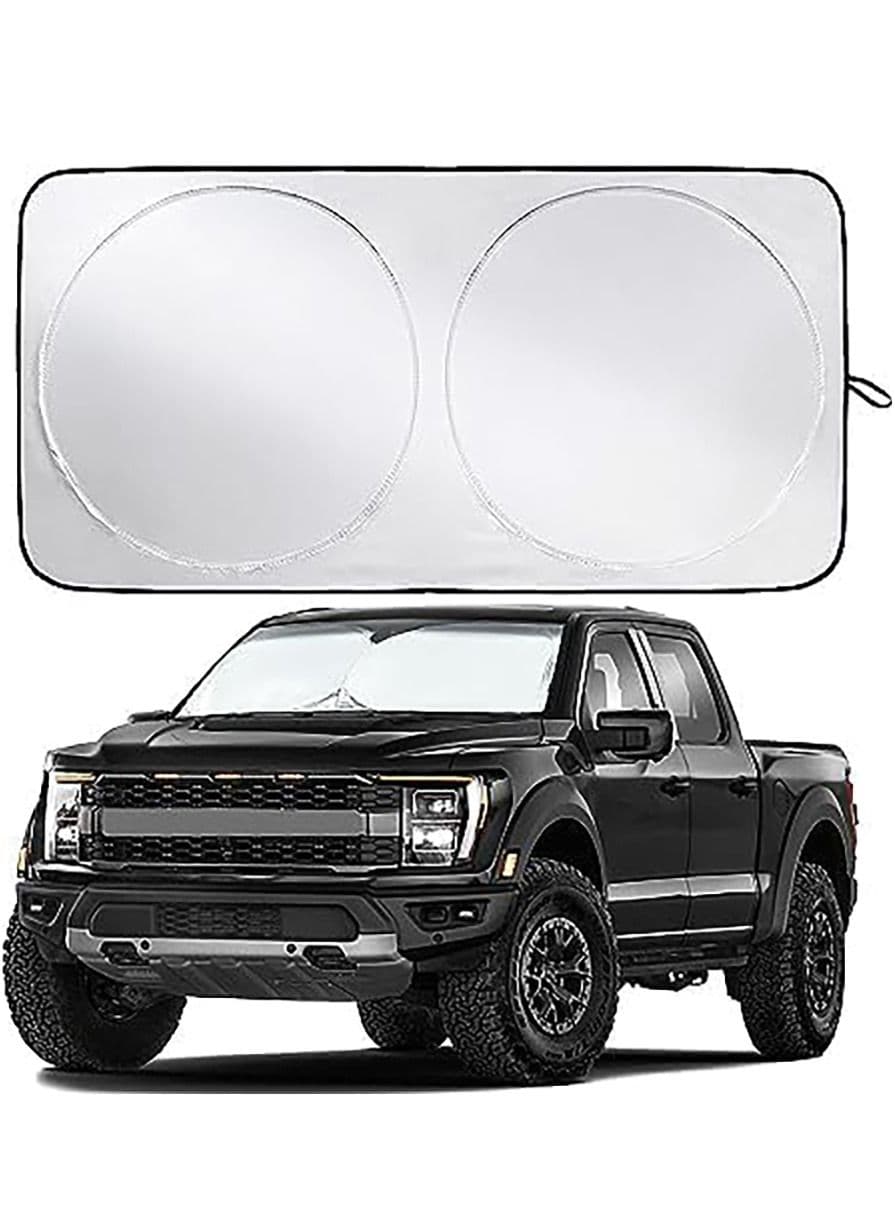 Front Windshield Sun Shade,Thicken 5-Layer UV Reflector Accordion Folding Auto Front Window Sunshade Visor Shield Cover and Keep Your Vehicle Cool,Auto Car Accessories Interior (65 x 37 inches)
