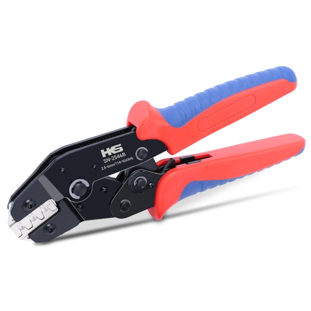 HKS Solar PV Cable Crimping Tool for Solar Connectors AWG1410 2546mm 7 Inch Small Piler