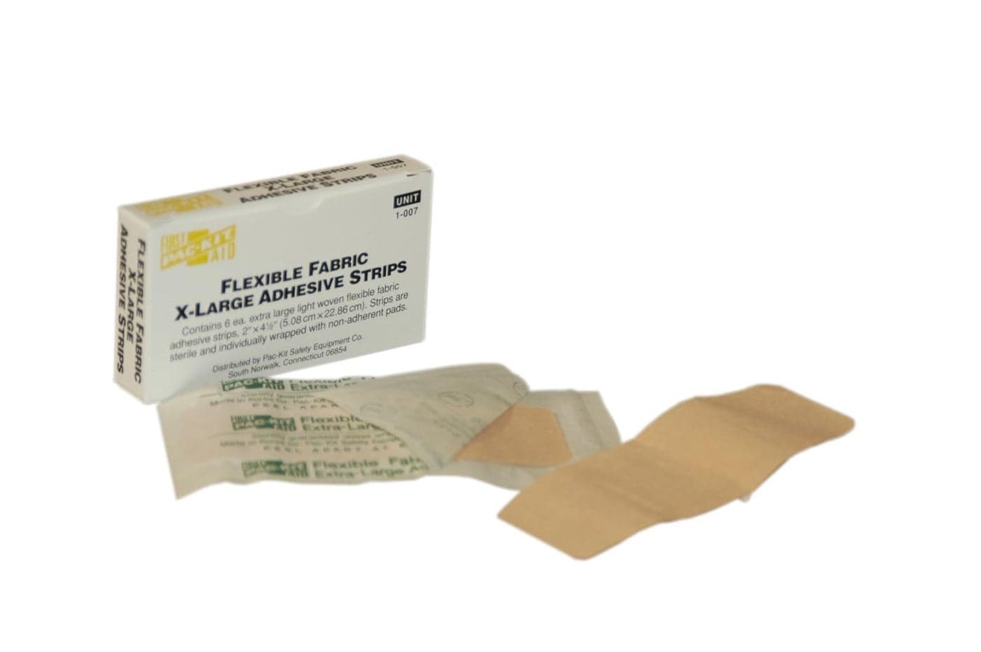 First Aid Only 1007 Fabric Adhesive Light Woven Flexible Bandage Strip XLarge 412 Length x 2 Width Box of 6