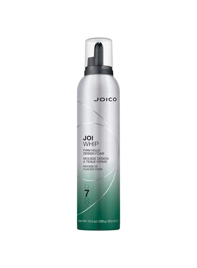JoiWhip Firm Hold Designing Foam | For Most Hair Types | Add Volume & Body | Boost Shine | Control Frizz & Flyaways | Heat, Humidity, & Pollution Protection | Silicone & Paraben Free | 300mL