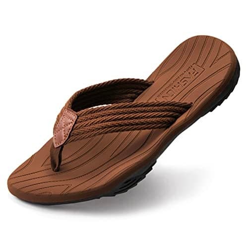 BEMGNAR Men's Flip Flops,Comfort Thong Sandals with Arch Support,Quick-Dry Non-Slip sliders for Outdoor Summer Beach