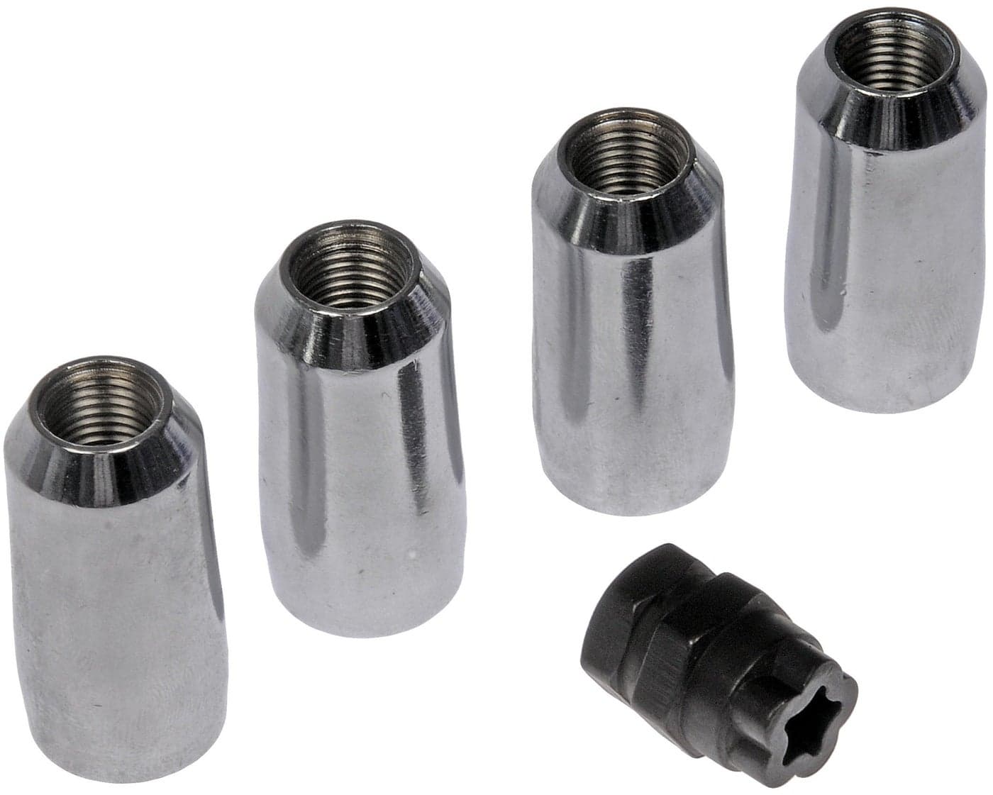 Dorman 711-624 Wheel Nut Lock Chrome Duplex Acorn M14-1.50 Compatible with Select Models, 4 Pack