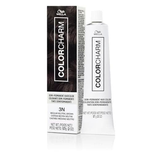 COLORCHARM Demi Permanent Hair Color 3N Medium Neutral Brown Gloss Refresh and Tone 2 Fl Oz