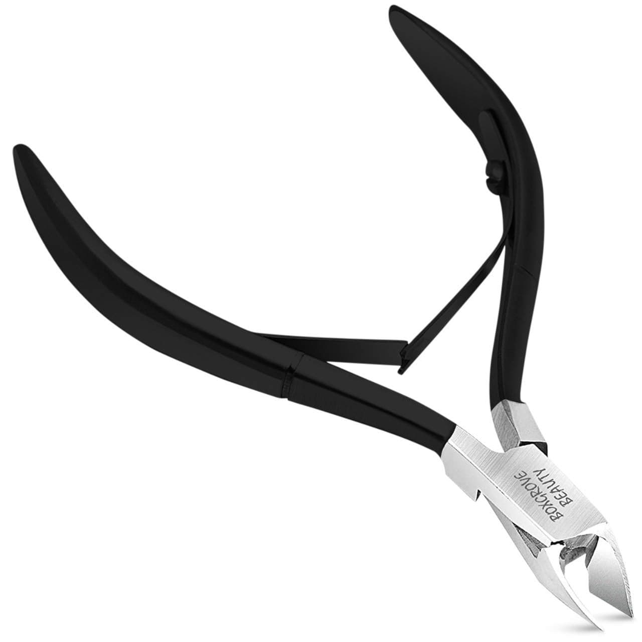 Professional Cuticle Cutter Stainless Steel Cuticle Nippers with Sharp Blades and Double Spring Cuticle Clippers Nail Cuticle Trimmer Tool for Manicure Pedicure Beauty at HomeSpaSaloon