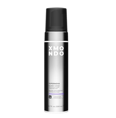XMONDO Hair Supernova Blonde Toning LeaveIn Foam Vegan Formula Hair Toner Foam for Reducing Brassy and Yellow Tones on Blonde Highlighted and Gray Colors 67 Fl Oz
