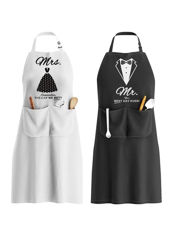 Mr & Mrs Aprons for Couple Gift-Anniversary, Bridal Shower, Wedding, Engagement, Gifts for Couple, Kitchen Gift Set