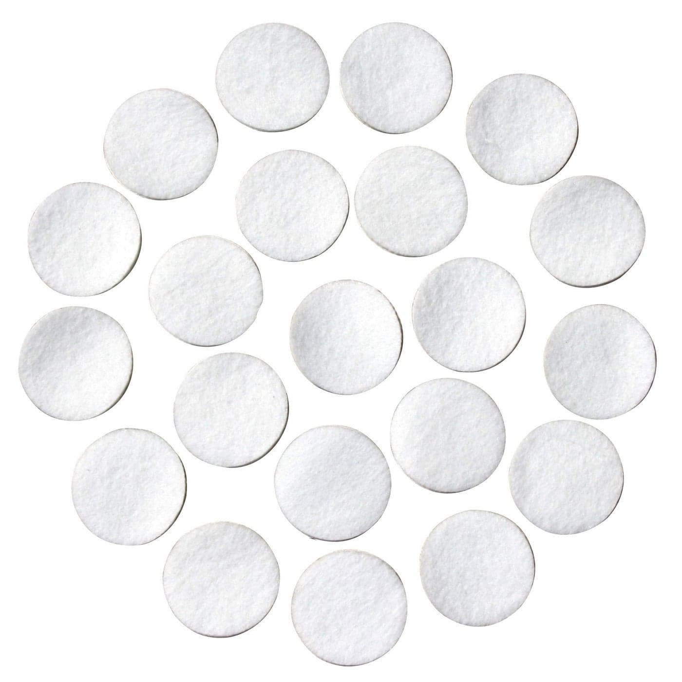 White Adhesive Felt Circles Variety of Sizes 1 or 15 Wide Package Sizes for Wholesale Pricing Die Cut Stickers Ready to use for DIY Projects Crafts 48 Count 1 White