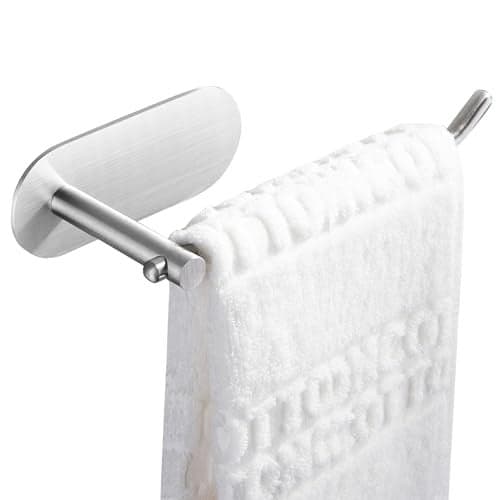 SUNTECH Hand Towel Holder/Towel Ring - Self Adhesive Towel Bar for Kitchen and Bathroom No Drilling