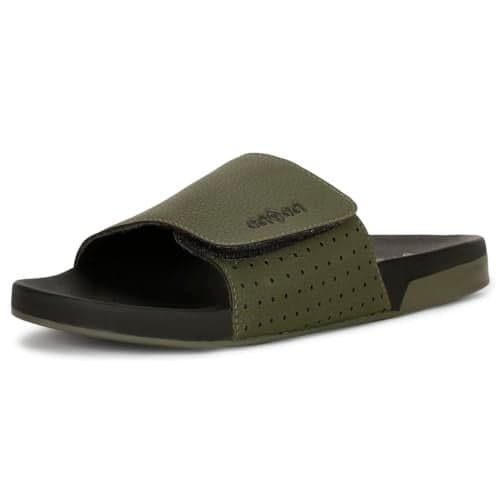 Bata Comfy Slide Men's Olive Flip Flops - 9 UK (8717345)