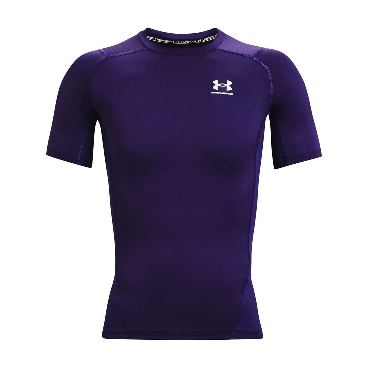 Under Armour Men's Armour HeatGear Compression Short-Sleeve T-Shirt , Purple (500)/White, X-Large