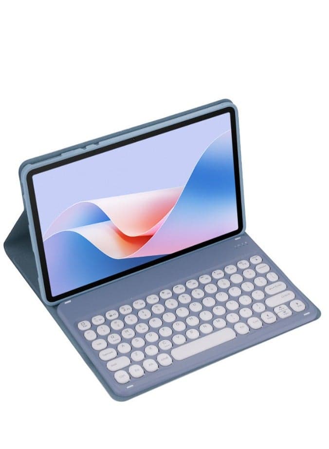 for OPPO Pad 4 Pro case with Keyboard (2025) 13.2 Inch, Soft TPU Back , Round Key Keyboard, Auto Sleep/Wake