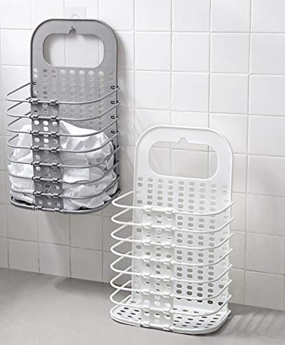Alokrupswam Wall Mounted Bathroom Hanging Mesh Laundry Basket Pack of 2