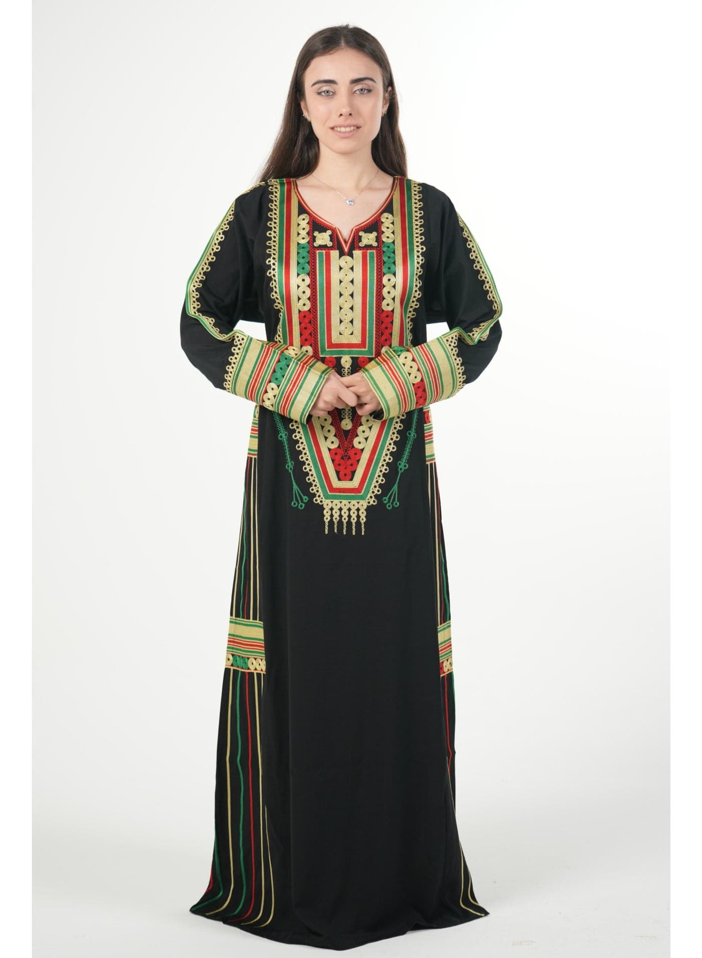 Embroidered women jalabiya dress