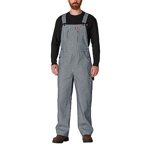 Dickies Men's Bib Overall, Hickory Stripe, 40X32