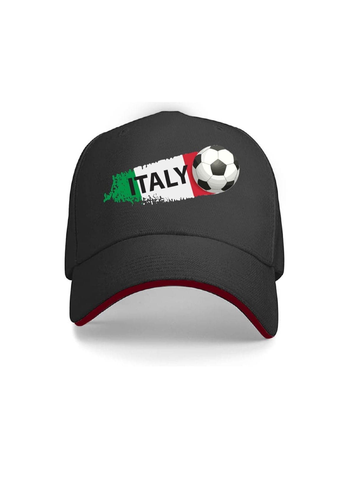 Italy Unisex Adult Football Cap For Both Men and Women With Metal Adjustable Buckle Closure-Perfect For Football Fans,MatchDays,Outdoor Activities and Everyday Wear