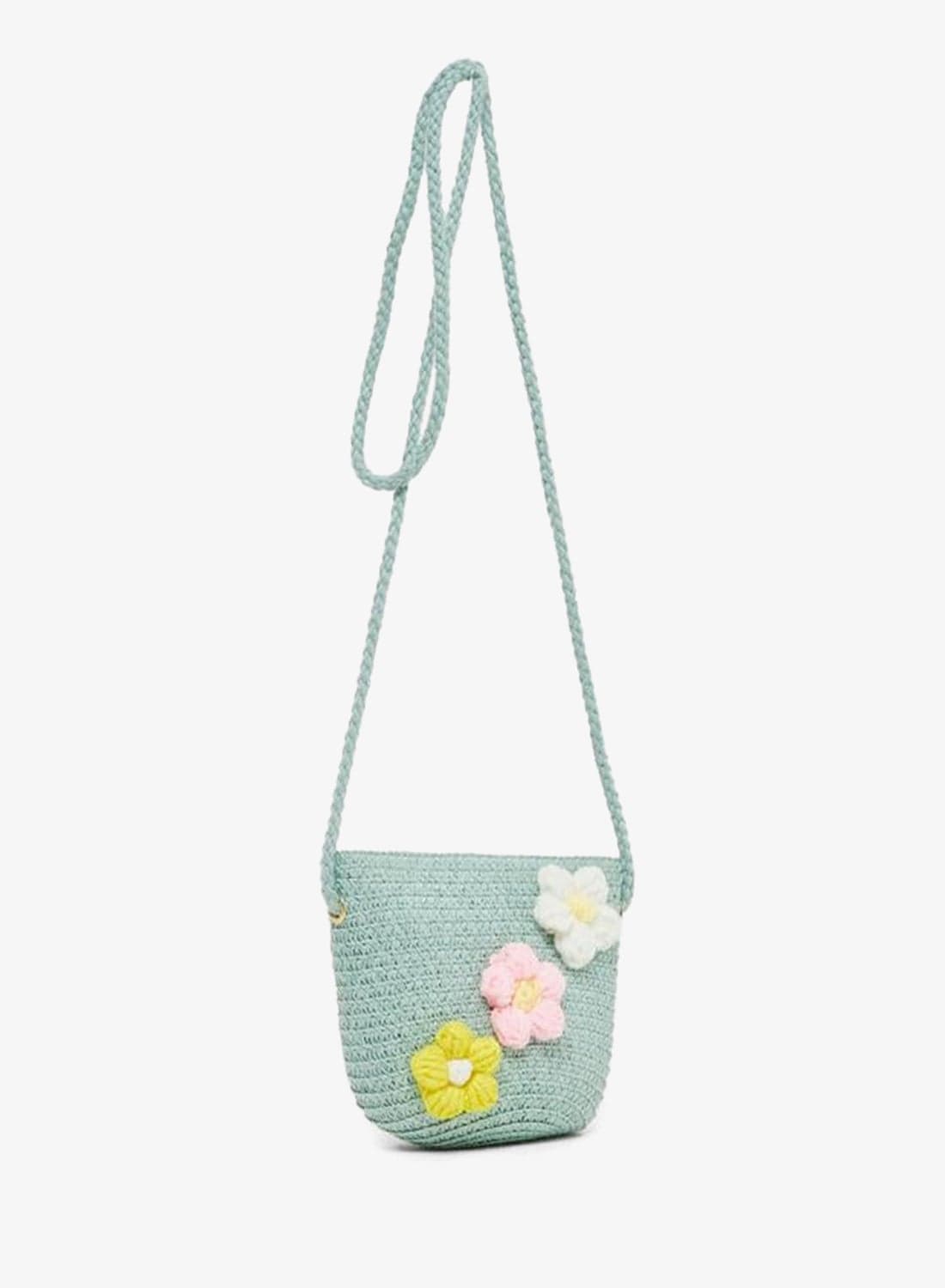 Styli Embellished Crossbody Bag with Zip Closure