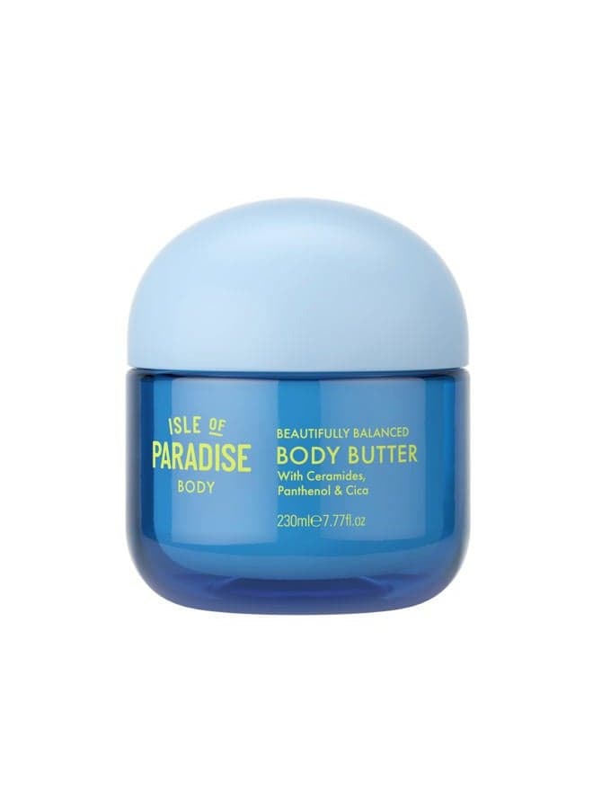 Isle of paradise Perfectly Balanced Body Butter - For Smooth And Smooth Skin - Protective Skin Butter With Ceramides, Panthenol And Cica - Strengthens And Retains Hydration -