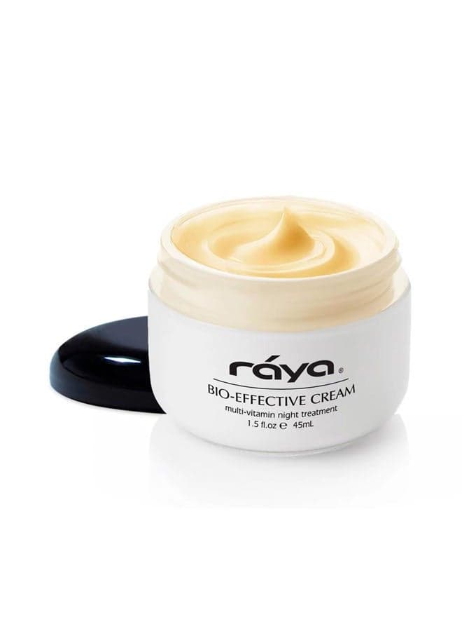 RAYA Bio-Effective Cream (403) | Multi-Vitamin, Anti-Aging, and Moisturizing Facial Night Cream for All Non-Oily Skin | Revitalizing, Regenerating, and Calming | Helps Reduce Fine Lines and Wrinkles