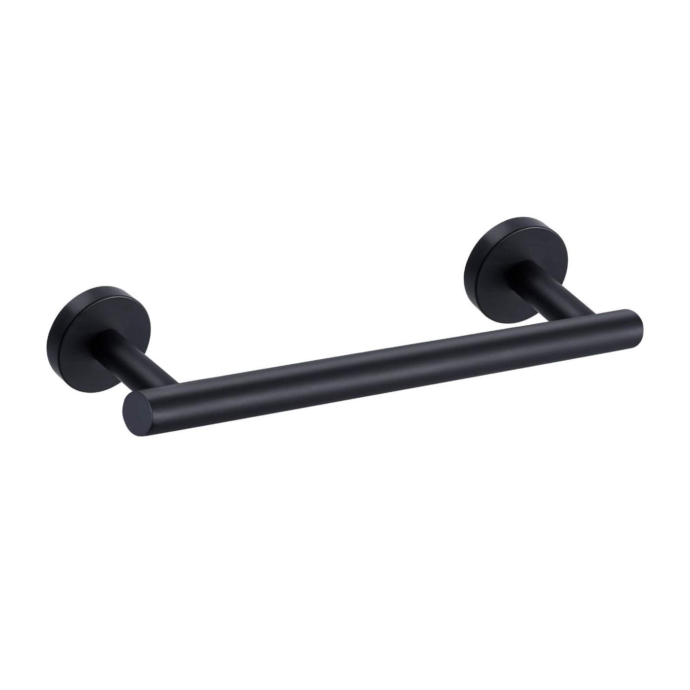 Nolimas Matte Black Bath Hand Towel Bar Single Bars Towel Rack Rod Classic Wall Mounted Stainless Steel Bathroom Towel Bar Toilet Kitchen Towel Shelf Single Layer12inch