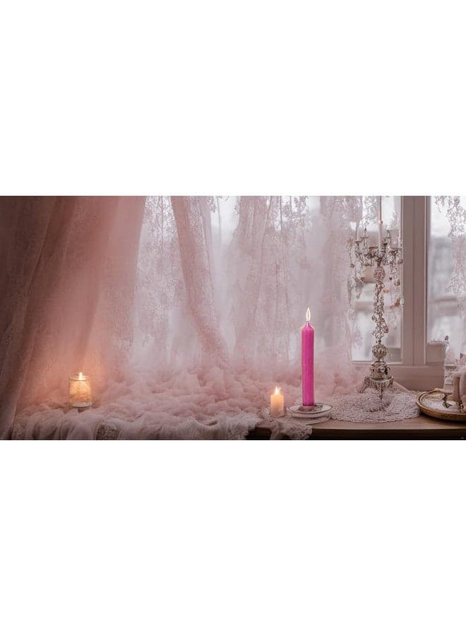 Biedermann & Sons Chime or Tree Candles 20-Count Box, Pink, 4-Inch