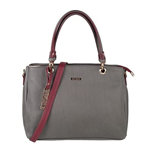 Metro Womens Synthetic Grey Satchel Bags (One Size)