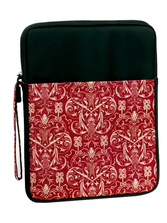 ProElite Tablet Sleeve Case Cover for Upto 11.5" for iPad 10.2/Air 10.9/Pro 11/ Samsung/Lenovo/Galaxy Tab A9 Plus/S8/S9/Realme Pad/Honor Pad X9/Xiaomi Mi pad 7/Redmi Pad/Oneplus Pad, Black Filigree