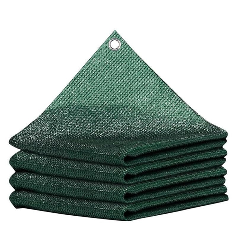 FREXXA- HDPE Fabric Sun Shade Net 90% Protection from Sun & UV Rays Ideal for Car Parking, Outdoor Garden, Balcony, Patio, Dark Green Color (10 Ft x 15 Ft) Pack of 1 Piece