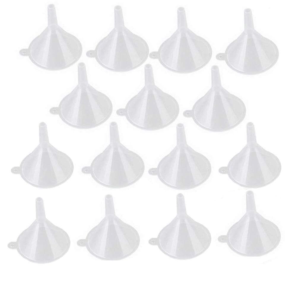 DIY Crafts Transparent Color 24 Mini Funnels for Bottle Filling Perfumes Essential Oils Science Laboratory ChemicalsTransparent Color 24