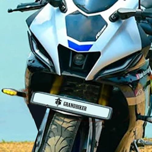 Grandbiker Front Fender Number Plate Holder for Y.a.m.a.h.a R.1.5.V.4 (Black) (Front Fender-R.1.5.V.4)
