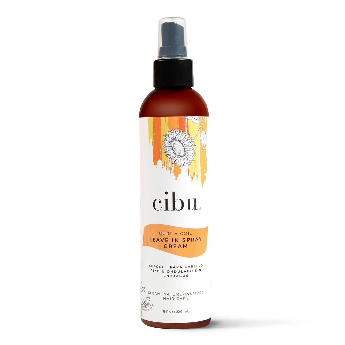 Cibu LeaveIn Spray Cream for Curls Coils Waves Moisturizes Strengthens with Improved Texture Revitalizes Activates FrizzFree Smooth Shiny Hair 8oz