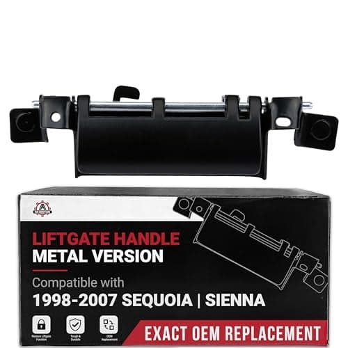Toyota Liftgate Handle Upgraded Metal Version Replaces 6909008010 690900C080 79600 Compatible with Toyota Sequoia 2001 2002 2003 2004 2005 2006 2007 Sienna 9803 Tailgate Handle Latch