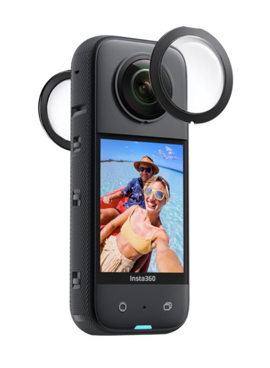 1PCS Lens Guards Protector for Insta360 X3/ONE X3 Anti-Scratch HD Protective Shell Case High Toughness Material Hardened Treatment Double-Sided HD Coating Panoramic Seamless Stitching