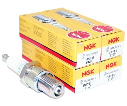NGK 5122 Nickel Spark Plugs BR7ES Compatible with 4 Pack